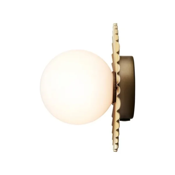 Nuura Liila Muuse vägg-/taklampa, liten, Nordic gold - opal