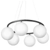 Nuura Miira 6 Circular taklampa, stengrå - opalvit