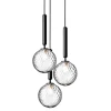 Nuura Miira 3 pendellampa, rock grey - klar