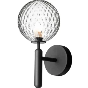 Nuura Miira vägglampa, klippgrå - klar