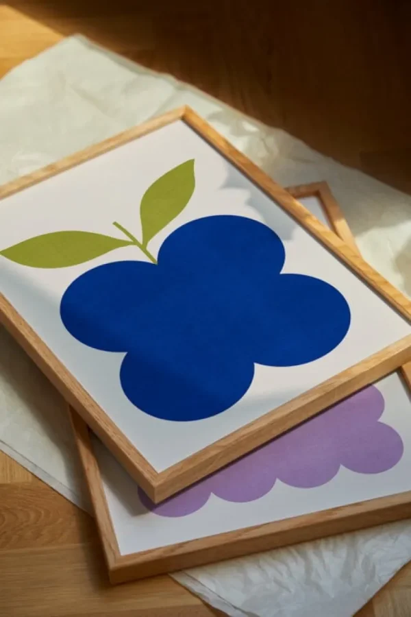 Paper Collective Indigo Fruit poster