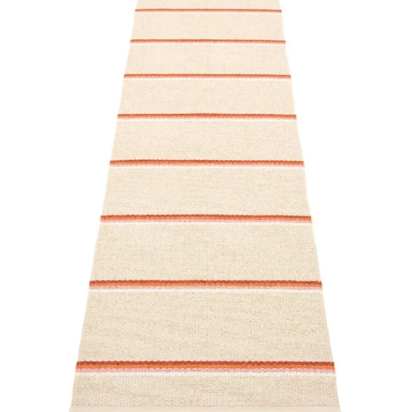 Pappelina Olle matta 70 x 240 cm, tegel - kräm