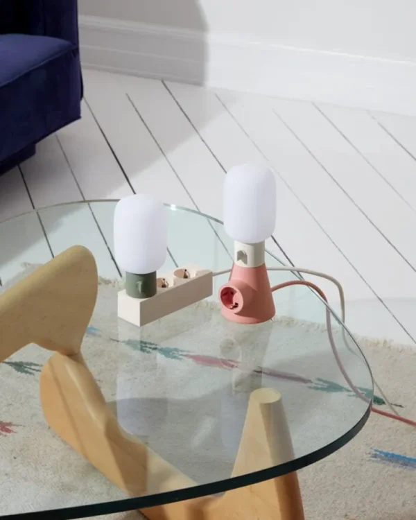 Pedestal Plug-in lampa, pearl