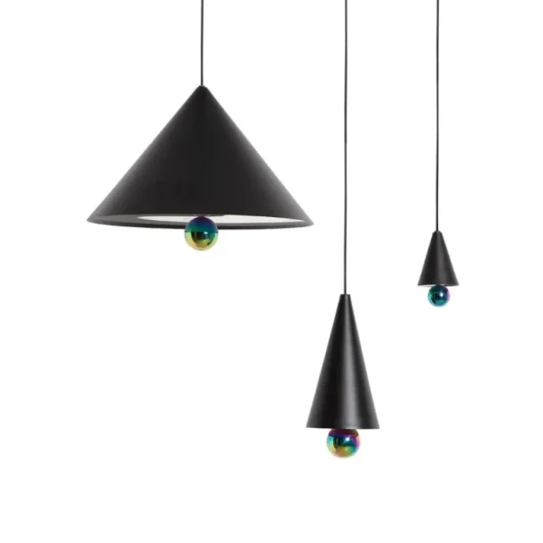 Petite Friture Cherry stor LED-pendellampa, svart