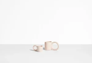 Petite Friture Donut espressokopp, 2 st, bubbelgum