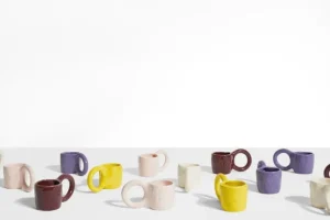 Petite Friture Donut espressokopp, 2 st, bubbelgum