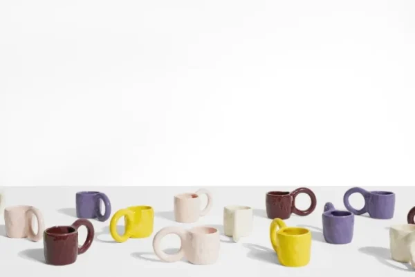 Petite Friture Donut espressokopp, 2 st, bubbelgum
