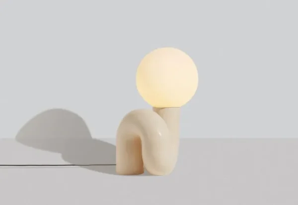 Petite Friture Neotenic bordslampa, 51 cm, vanilj
