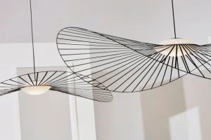 Petite Friture Vertigo Nova pendellampa, 110 cm, svart - vitt glas