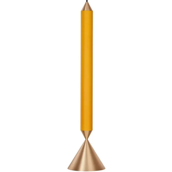 Pholc Apollo 39 pendellampa, honungsguld - polerad mässing