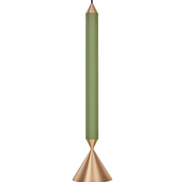 Pholc Apollo 39 pendellampa, skog - polerad mässing