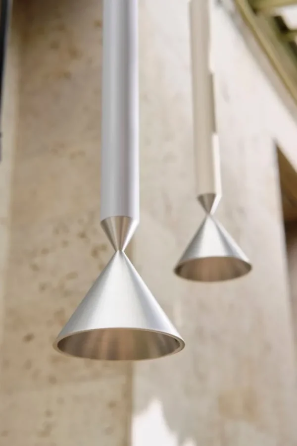 Pholc Apollo 59 pendellampa, light grey - aluminium