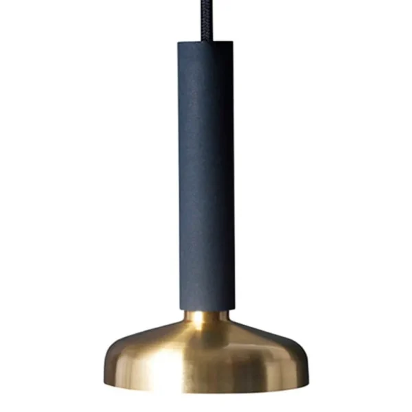 Pholc Blend 9 pendellampa, svart - mässing
