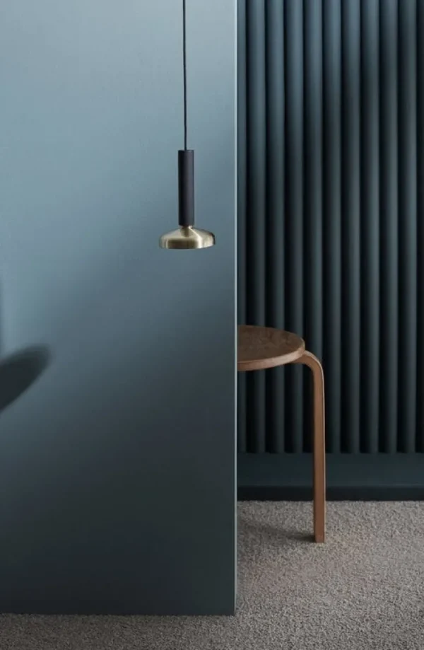 Pholc Blend 9 pendellampa, svart - mässing