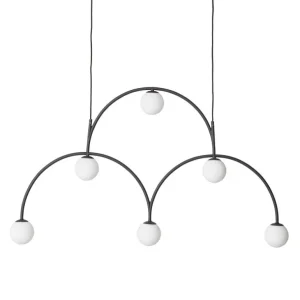 Pholc Bounce 116 pendellampa, svart - opal