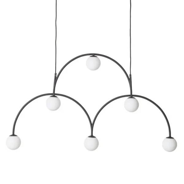 Pholc Bounce 116 pendellampa, svart - opal