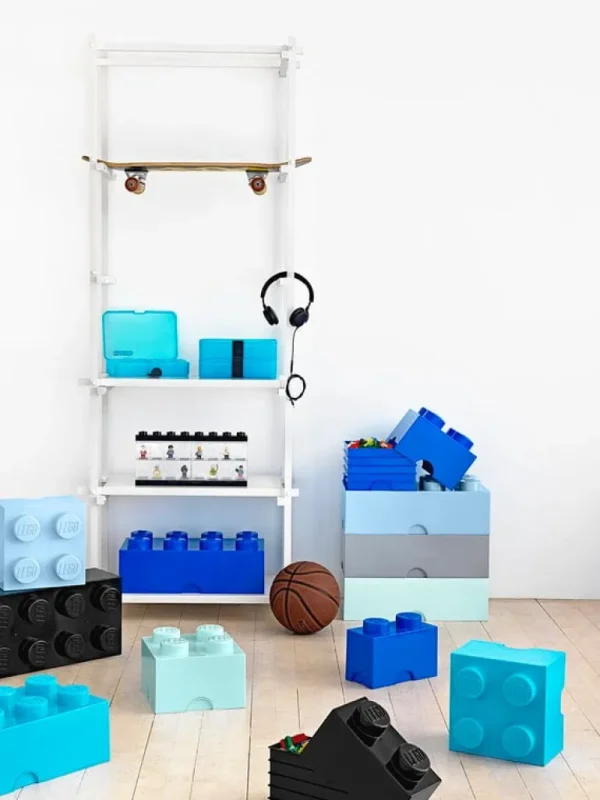Room Copenhagen Lego Storage Brick 4, azur