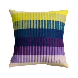 Ru00f8ros Tweed Røros Tweed Åsmund Gradient prydnadskudde, 50 x 50 cm, gul - blå