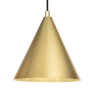 Örsjö Tratten pendellampa, stor, mässing