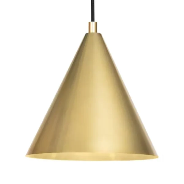 Örsjö Tratten pendellampa, stor, mässing