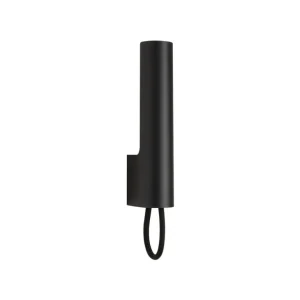 Örsjö Visir vägglampa, fast installation, svart