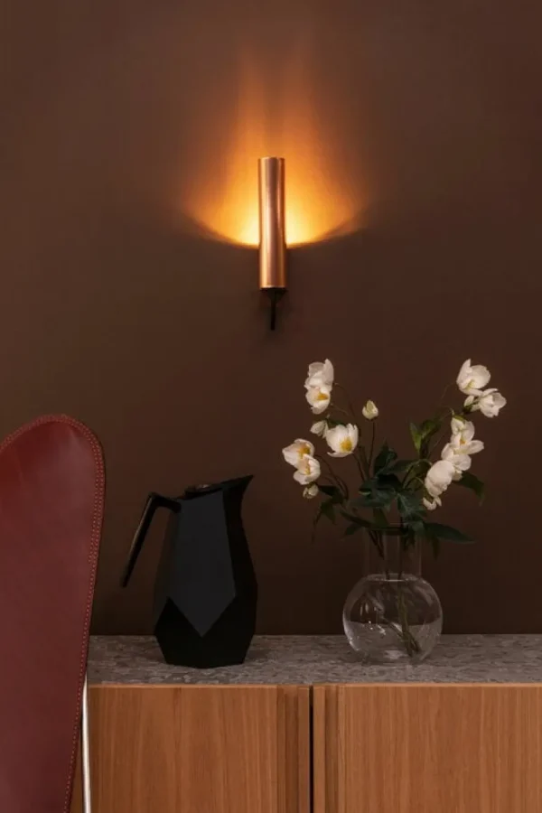 Örsjö Visir vägglampa, fast installation, svart