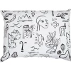Saana ja Olli Onnenmaa kuddfodral 60 x 80 cm, vit - svart