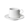 Sabato Kaffekopp med fat, 200 ml, elfenbensvit