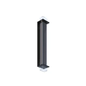 Sammode Quadratube W3 vägglampa, L, 700 mm, svart