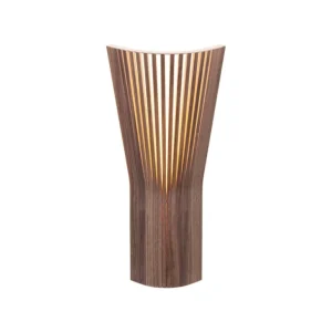 Secto Design Secto 4237 vägglampa för hörn, 45 cm, valnöt