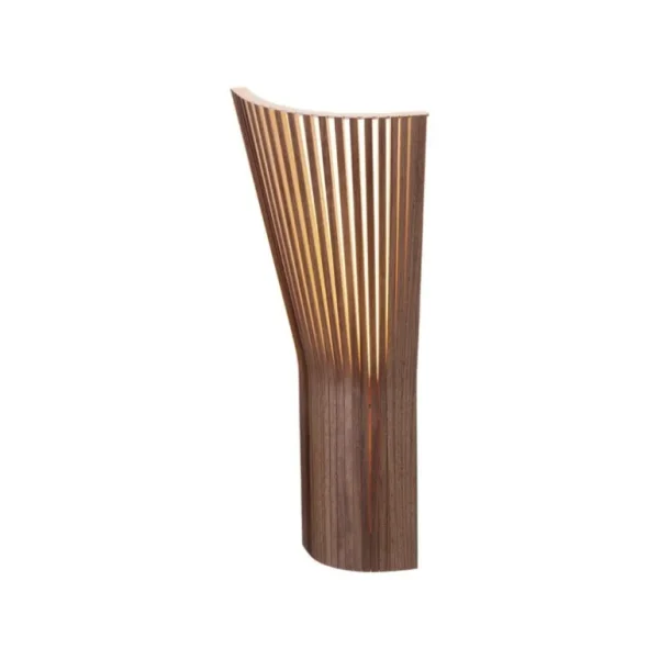 Secto Design Secto 4237 vägglampa för hörn, 45 cm, valnöt