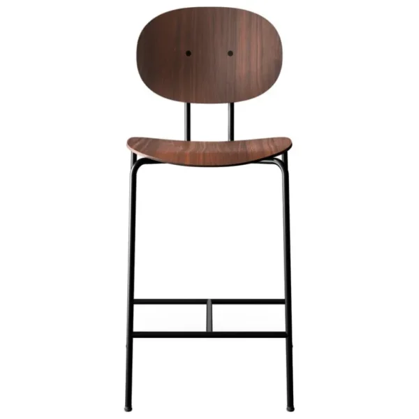 Sibast Piet Hein barstol, 65 cm, svart - lackerad valnöt