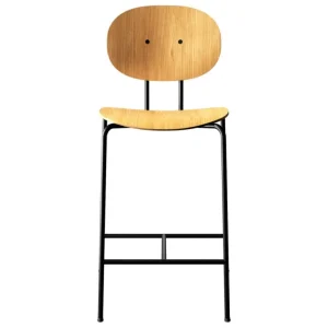 Sibast Piet Hein barstol, 65 cm, svart - oljad ek