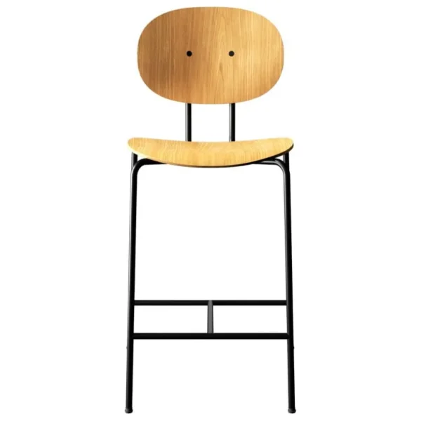 Sibast Piet Hein barstol, 65 cm, svart - oljad ek