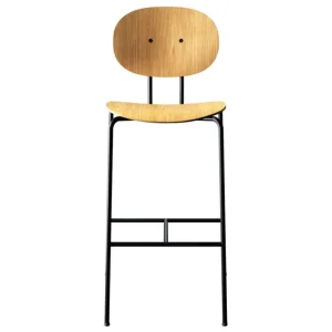 Sibast Piet Hein barstol, 75 cm, svart - oljad ek
