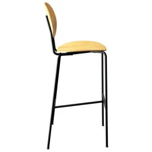 Sibast Piet Hein barstol, 75 cm, svart - oljad ek
