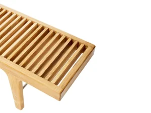 Sibast RIB låg bänk, teak - rostfritt stål