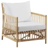 Sika-Design Caroline loungefåtölj, naturlig rotting - vit