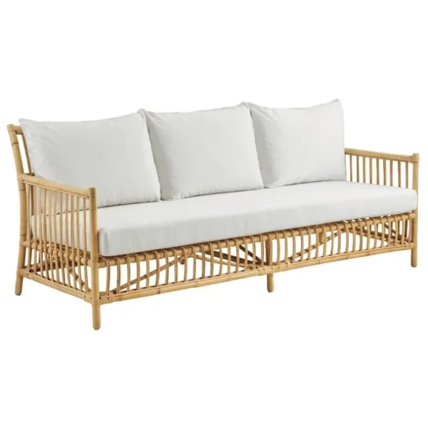 Sika-Design Caroline soffa, naturlig rotting - vit