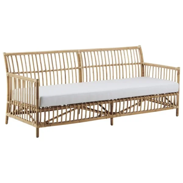 Sika-Design Caroline soffa, naturlig rotting - vit