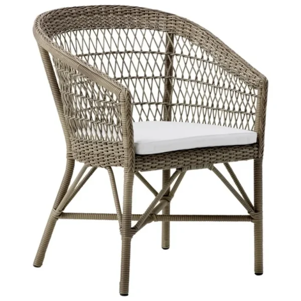 Sika-Design Emma stol, antikgrå - vit