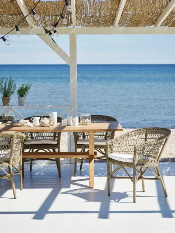 Sika-Design Emma stol, antikgrå - vit