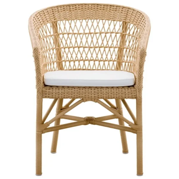 Sika-Design Emma stol, naturlig - vit