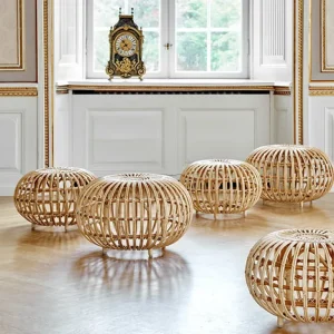Sika-Design Franco Albini fotpall, liten, naturlig rotting