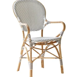 Sika-Design Isabell stol med armstöd, vit