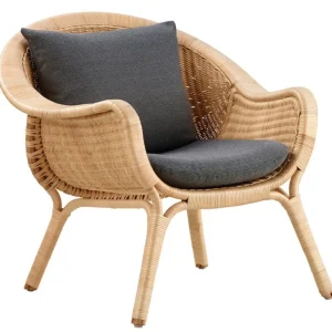Sika-Design Madame fåtölj, naturlig rotting - mörkgrå