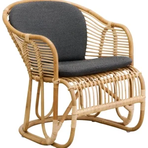 Sika-Design Swing fåtölj, naturlig rotting - mörkgrå