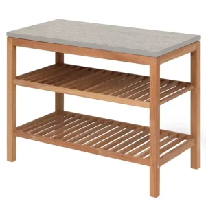 Skagerak Pantry Module 2 arbetsstation, teak - kalksten
