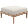 Skagerak Tradition sittpuff/fotpall, teak - ljus sand