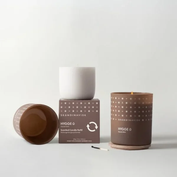 Skandinavisk Doftljus-refill, HYGGE, stor